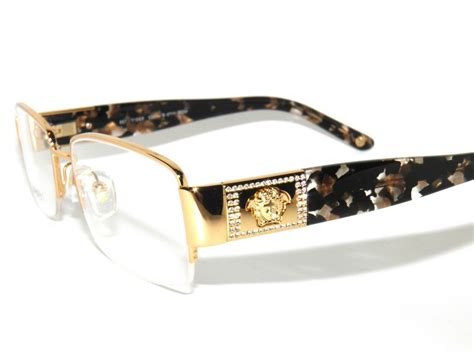 gold versace frames mens|Versace gold frame eyeglasses.